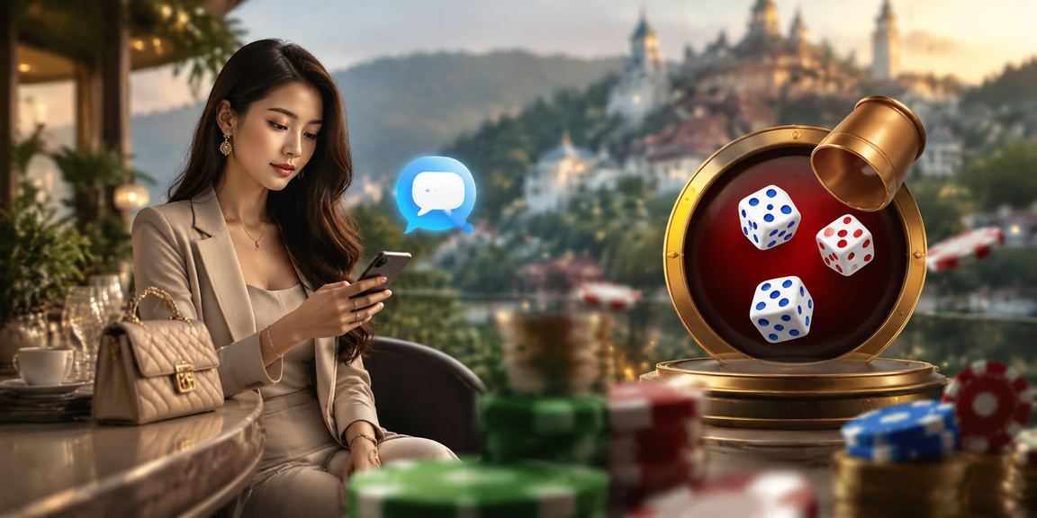 Bàn xúc xắc tài xỉu tại quán cà phê Đà Lạt với không khí vui vẻ và thư giãn
